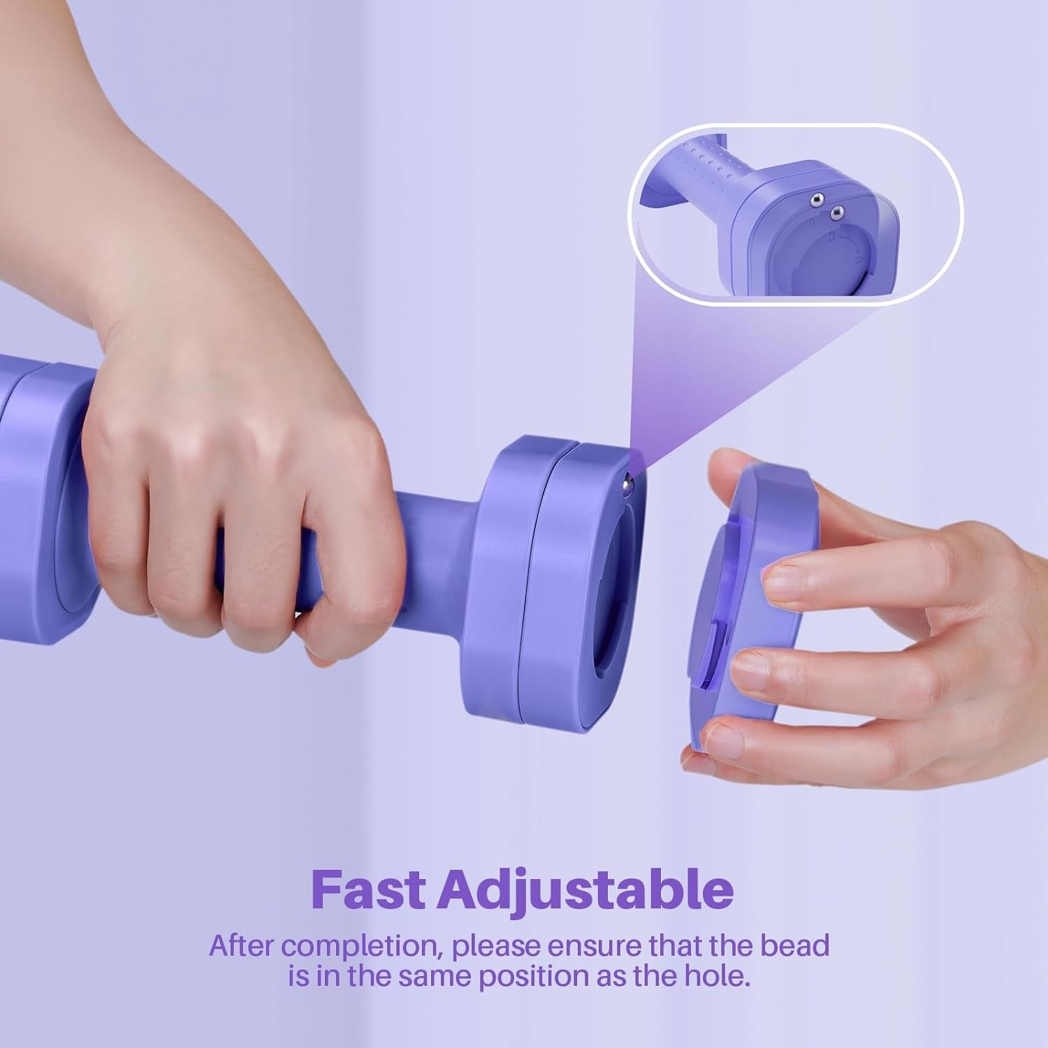 Adjustable Dumbbell Set 4-in-1 with Soft Rubber Handle