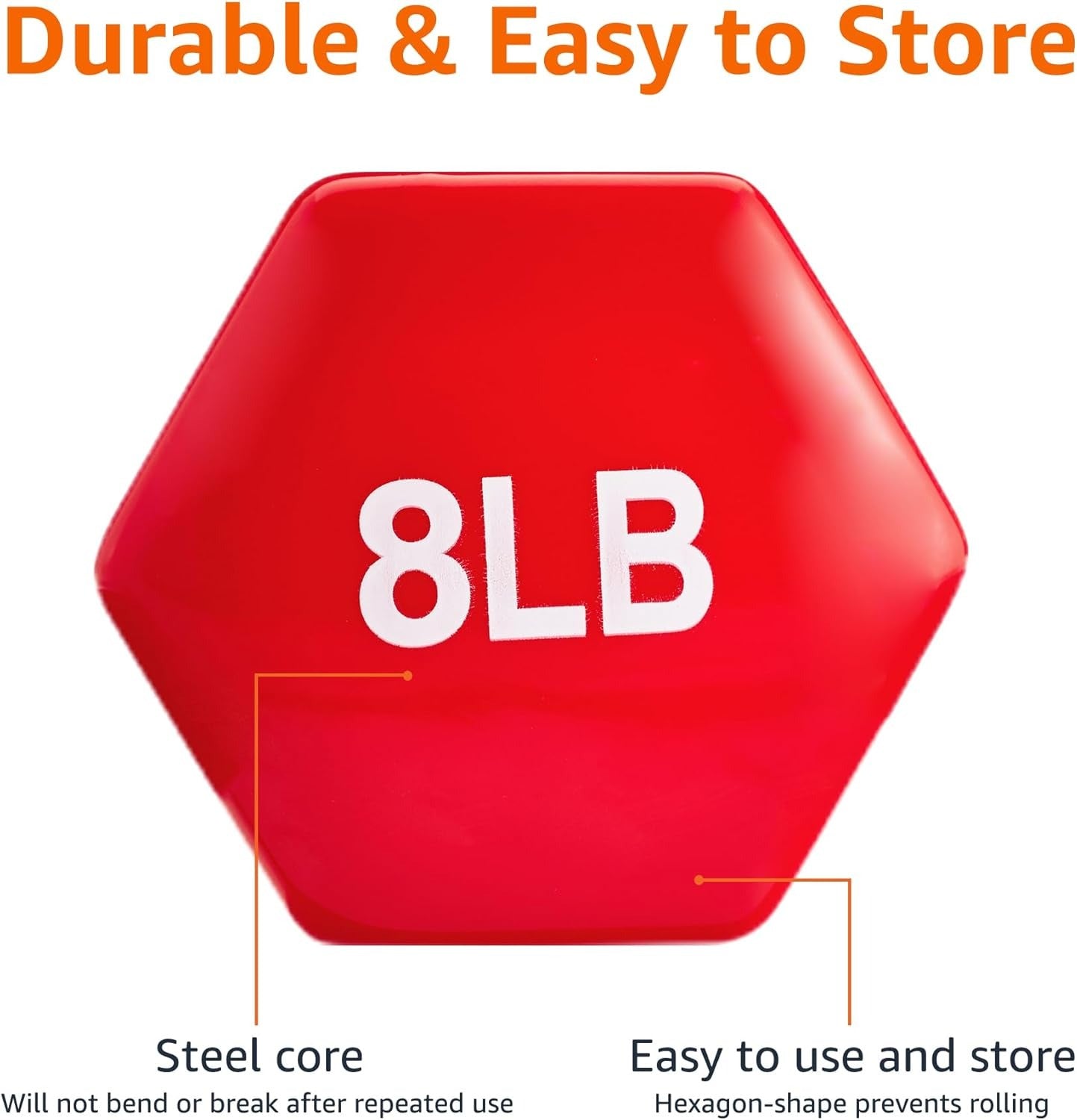 Basics Vinyl Coated Dumbbell Weights